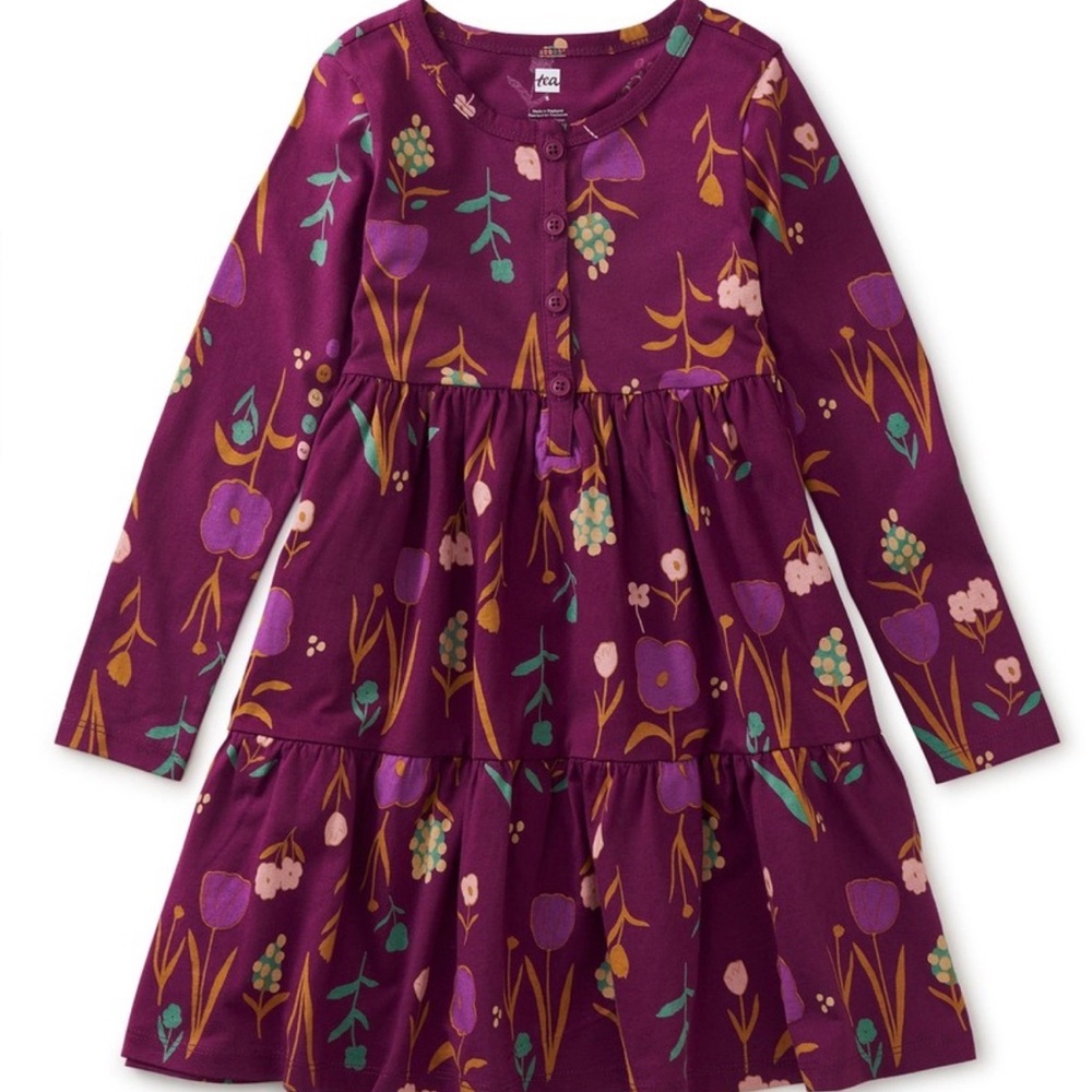 Tea Collection Tiered Henley Dress - Freyja